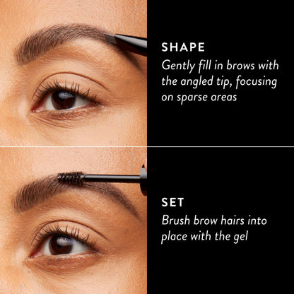 LAURA GELLER Sculpt-n-Stay 2-in-1 Eyebrow Pencil & Gel, Taupe