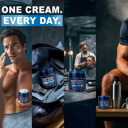 Mens Face Moisturizer Cream - Anti Aging Cream with Retinol & Collagen