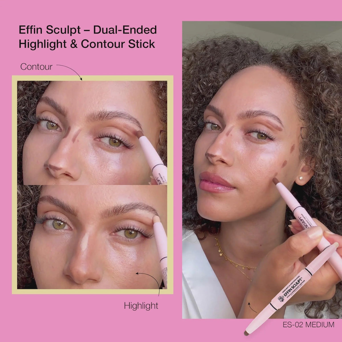 KimChiChic Beauty Effn Sculpt Dual-Ended Highlighter & Contour Stick Makeup