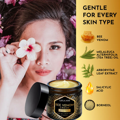 Layla Mae Bee Venom Face Cream for Firming & Wrinkle Care
