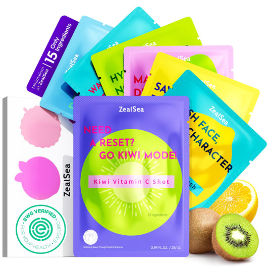 ZealSea EWG Face Mask Skincare Set, Spa Sleepover Party Gifts for Teen Girl