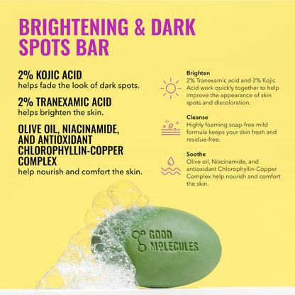 Good Molecules Brightening Skincare Set, Discoloration Serum & Body Duo