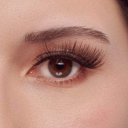 Kiss Lash Couture Luxtensions Collection False Eyelashes Multipack, 'Volume Full Set', 14 mm, Super Slim Band, Light & Flexible Wear, Flat Lash & Laser Cut Technology, Includes 4 Pairs of Strip Lashes