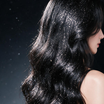 Body Glitter Spray【Long Lasting】【Skin Friendly】【Quick-Drying】 Glitter Spray for Hair/Body 120ML，Silver