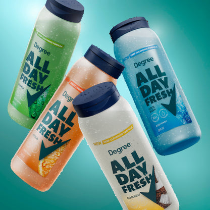 Degree All Day Fresh Body Wash Fresh Energy Deep Cleansing 20 FO