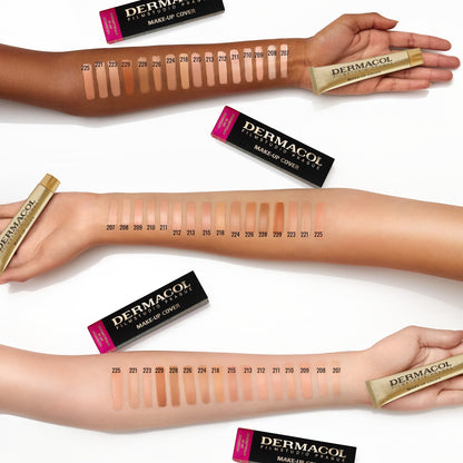 Dermacol Full Coverage Tattoo Cover Matte Foundation SPF 30, 1.1 oz, No.208
