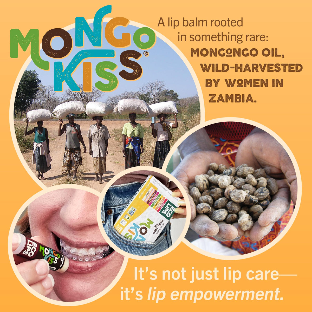 Eco Lips Mongo Kiss USDA Organic Lip Balm Variety 8-Pack Gift Set