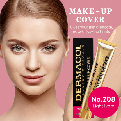Dermacol Full Coverage Tattoo Cover Matte Foundation SPF 30, 1.1 oz, No.208