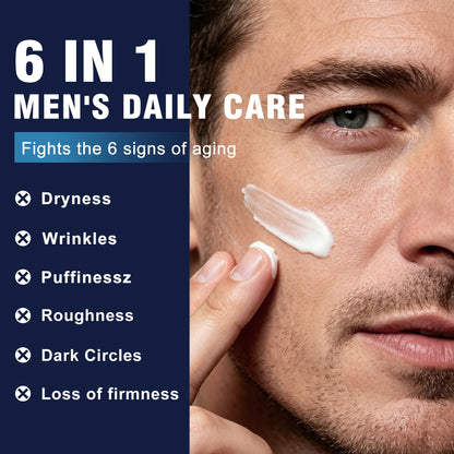 6-in-1 Face Cream for Men – Daily Hydrating Moisturizer for Age Defense