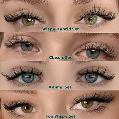 Taffeay Cashmere Super Matte Black Lash Extensions Trays (0.05 CC 8-15mm)