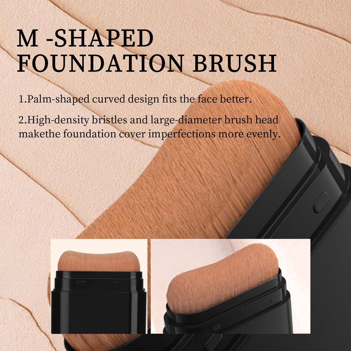 O'CHEAL Concealer Foundation Stick with Brush, Full Coverage Makeup 04#