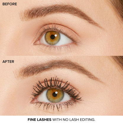 Too Faced Naturally Better Than Sex Mascara|Volumizing and Lengthening Mascara with Bamboo Fibers + Goji Berry,Nourishing for Sensitive Eyes, Vegan,Cruelty-Free Eye Makeup,Black,Travel Size,0.16 Fl Oz