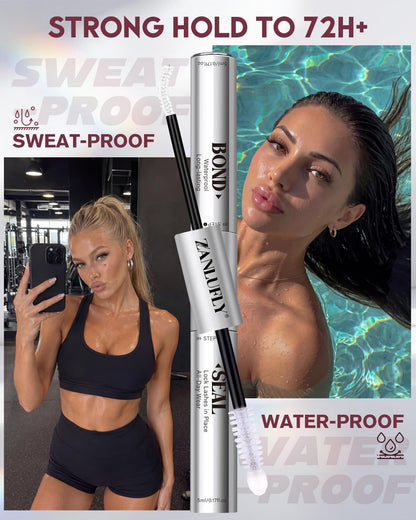White Eyelash Glue Waterproof Lash Cluster Glue Bond and Seal Lash Glue