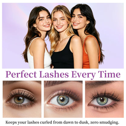 Musizlee Iron Wand Mascara, 5D Curling & Volumizing Eyelash Mascara, Black