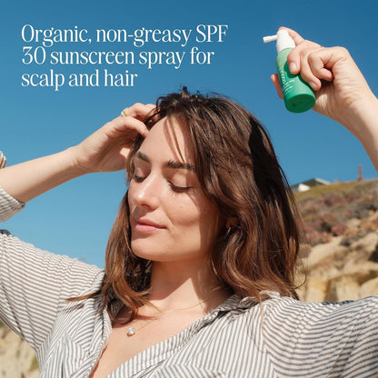 COOLA Scalp and Hair Spray Sunscreen SPF 30 Mist, 2 fl oz