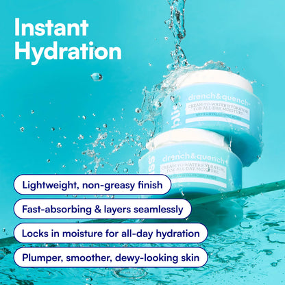 Bliss Drench & Quench Hyaluronic Acid Face Moisturizer - 1 Fl Oz - Skincare
