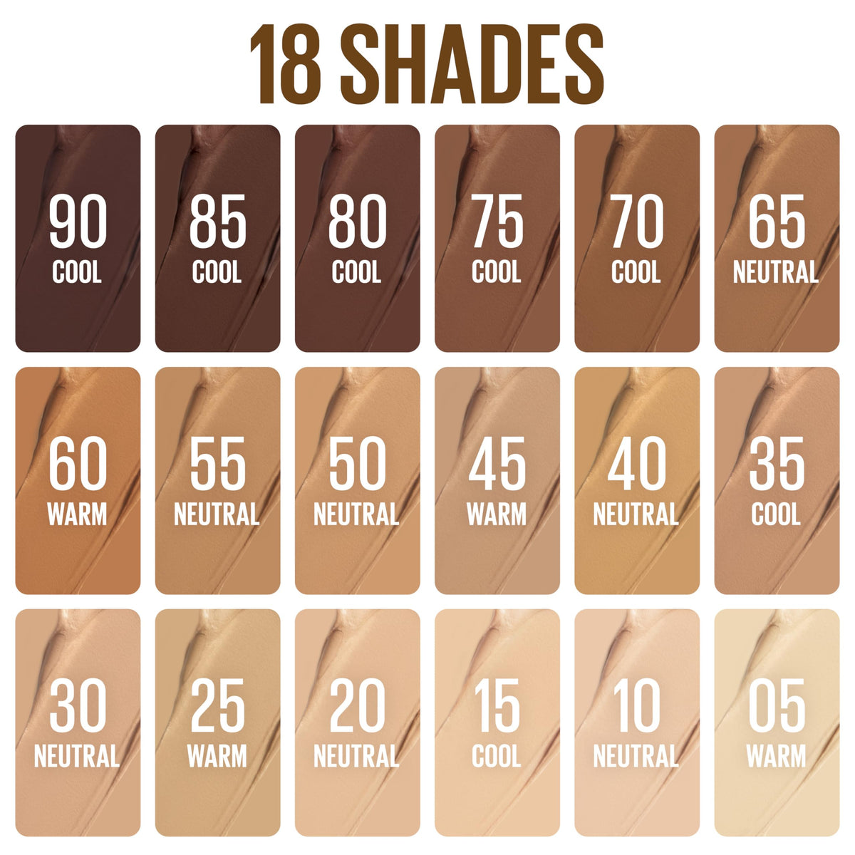 Maybelline Lifter Stix Multi-Use Face Stick - Contour, Bronzer, Concealer and Foundation Stick, All-In-One Creamy Face Makeup with Cranberry Seed Oil, 70, 1 Count