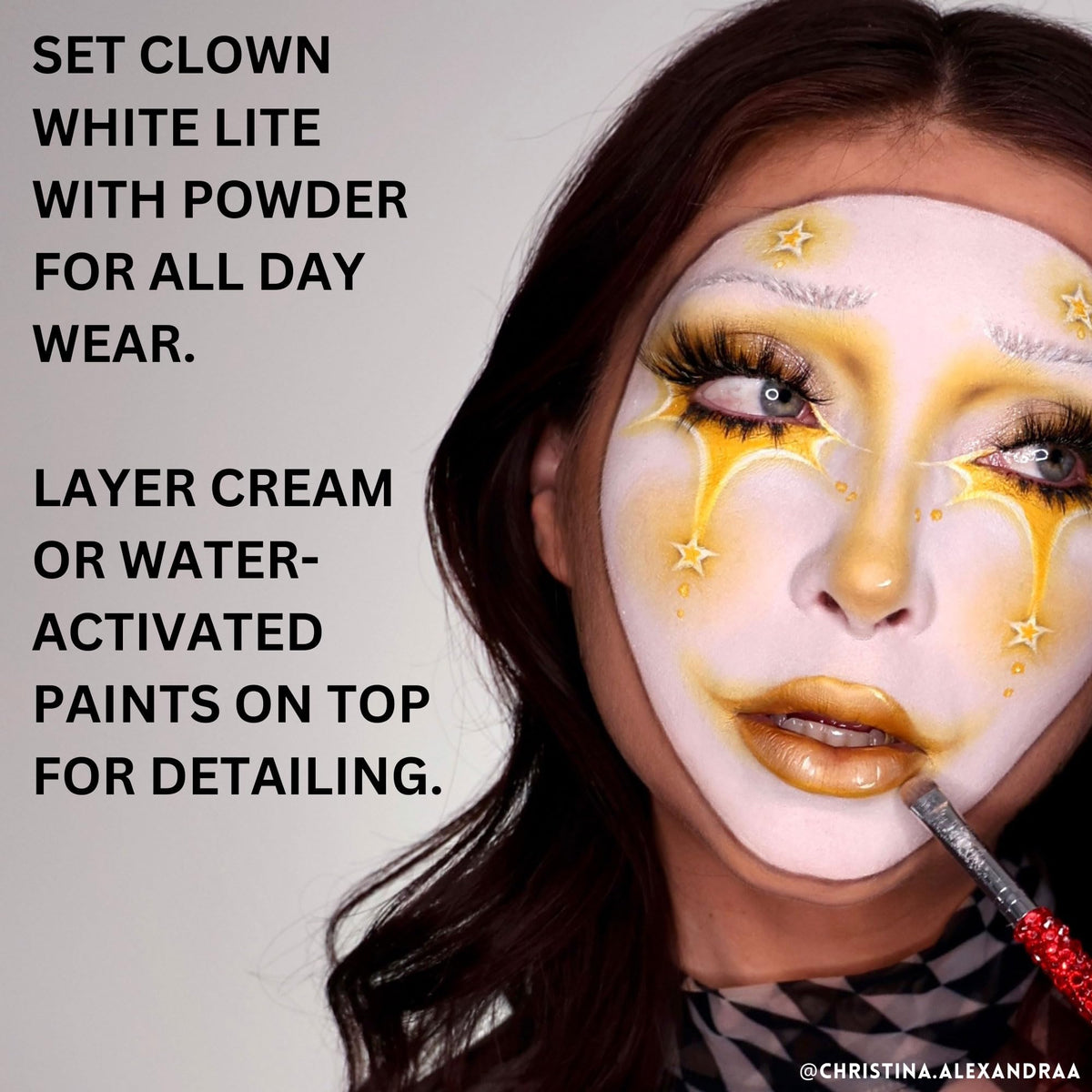 Mehron Makeup Clown White Lite - 2.25 oz, Vegan Cream Face & Body Paint