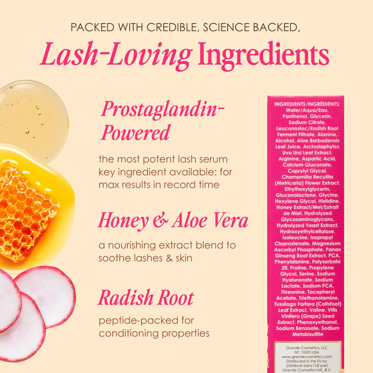 Grande Cosmetics GrandeLASH-MD Lash Enhancing Serum, 2mL, Cruelty-Free