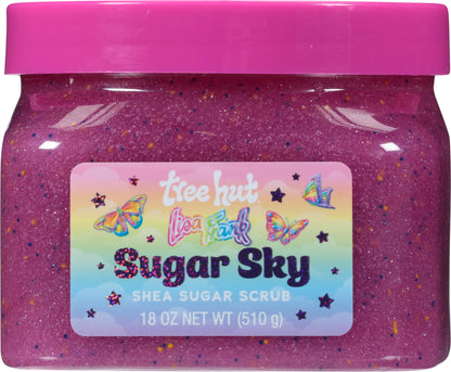 Lisa Frank x Tree Hut Sugar Sky Body Scrub, Exfoliating Sugar Scrub, 18 Oz
