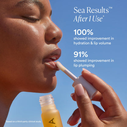 OSEA Hyaluronic Lip Oil Booster, High-Shine, Non-Sticky, Glossy