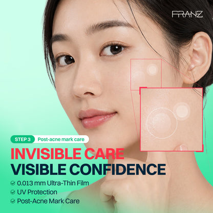 FRANZ Invisible Post-Acne Mark Patches for Dark Spots, 72 Count