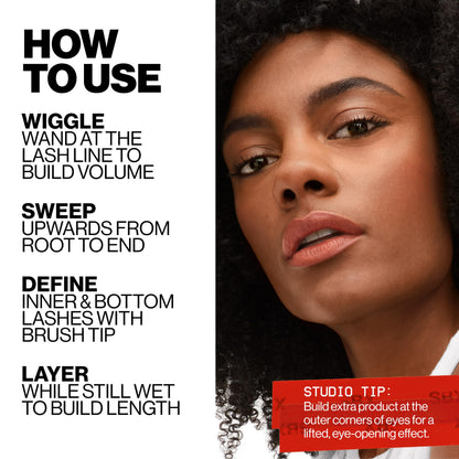 Smashbox Full Exposure Mascara | Volume and Length Mascara for Intense, Defined Lashes | Large Tapered Brush, 0.38 Fl Oz