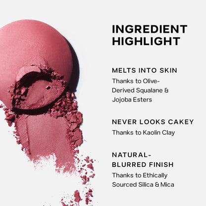 Saie SuperSuede Baked Blush Powder, Mia (0.1 oz)