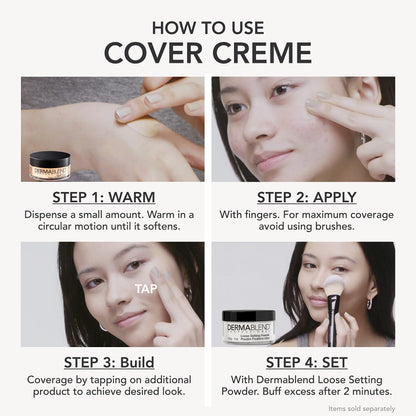 Dermablend Cover Creme Foundation Spf 30, 35C Medium Beige, 1 Oz