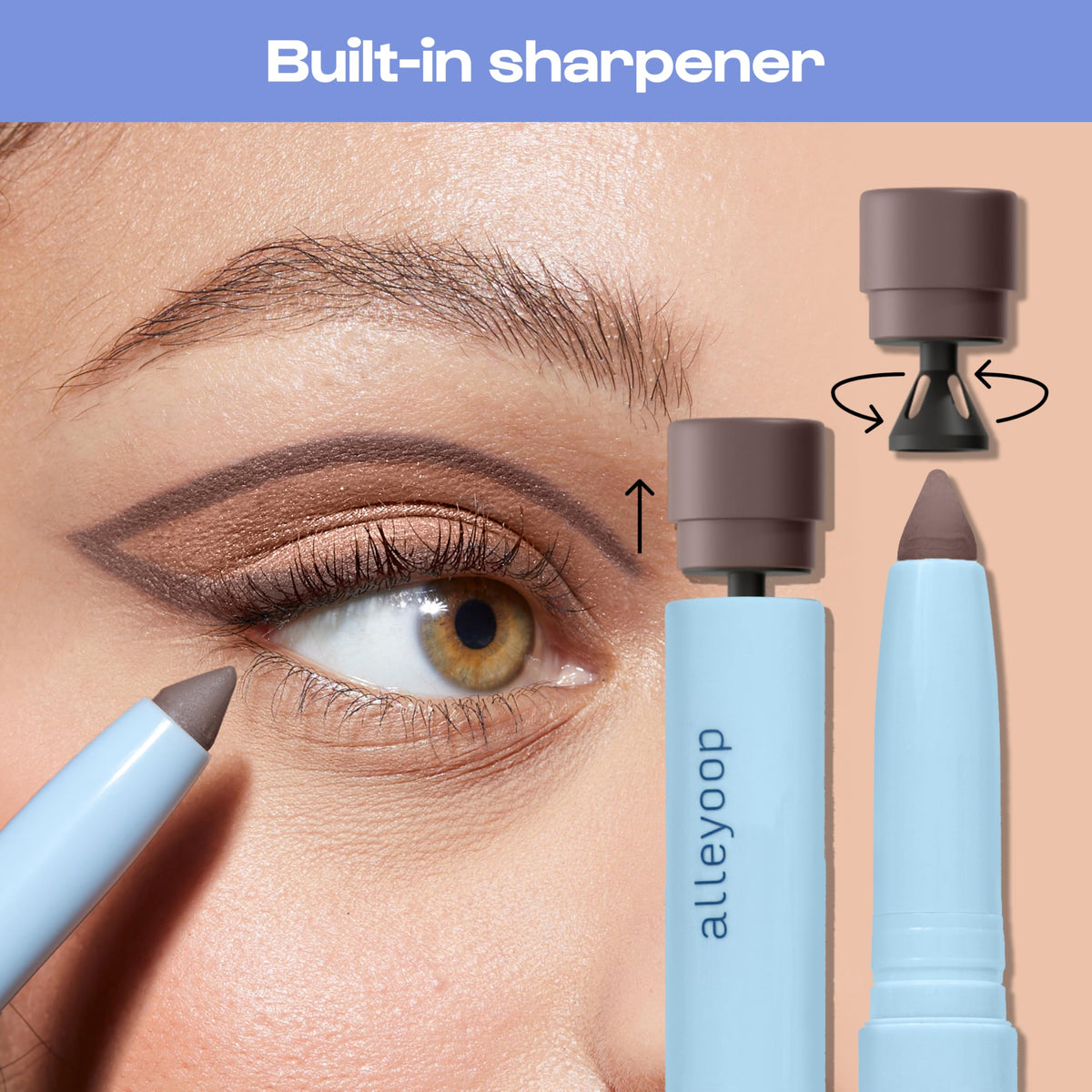 ALLEYOOP 11th Hour Cream Eyeshadow Stick & Liner, Champagne Shimmer