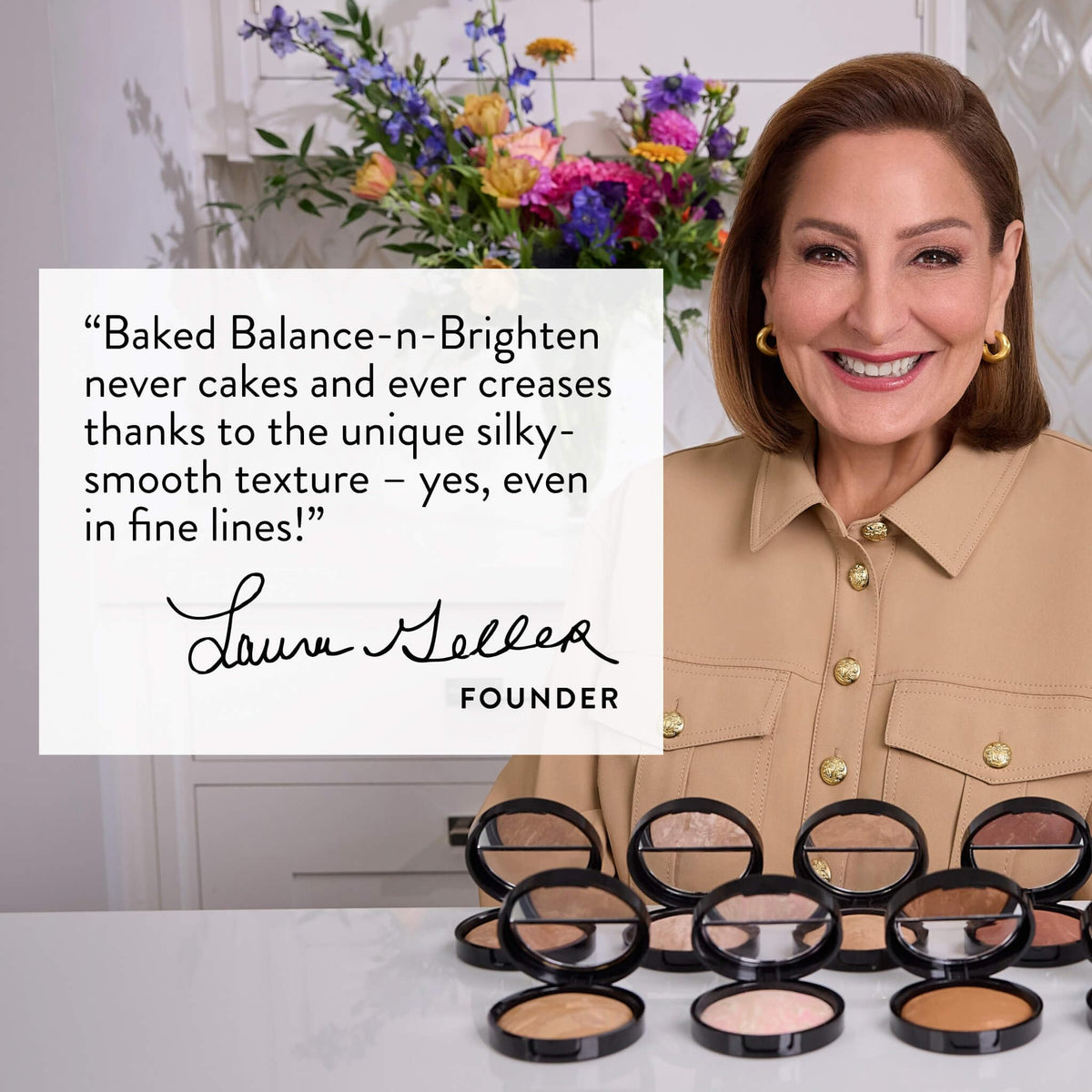 LAURA GELLER Baked Balance-n-Brighten Powder Foundation – Light