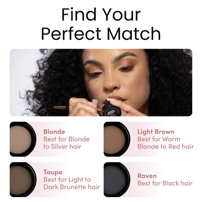 Billion Dollar Brows Eyebrow Powder Taupe Pressed Velvet Brow Filler