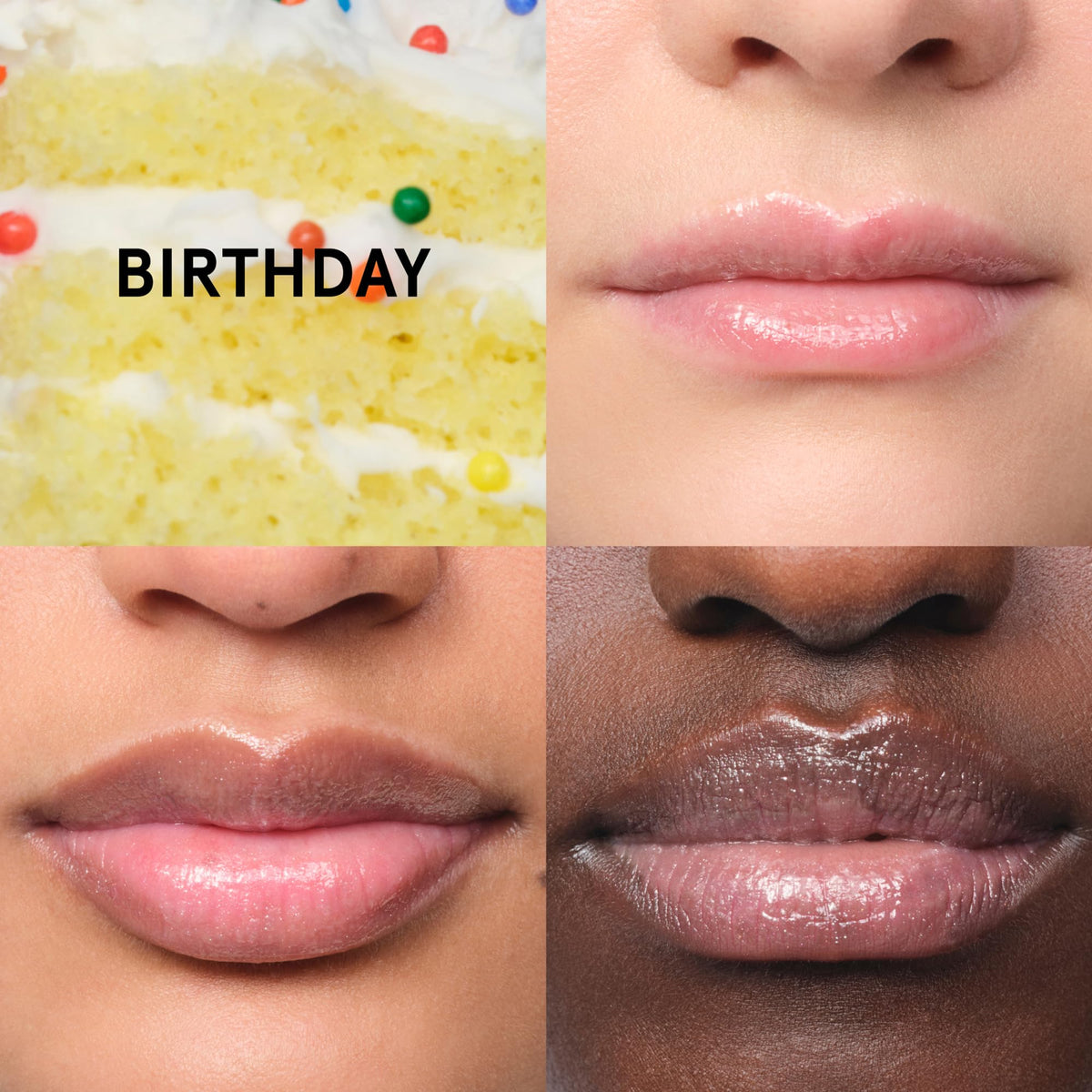 Glossier Balm Dotcom Lip Balm & Universal Salve, Birthday, Soft Shimmer