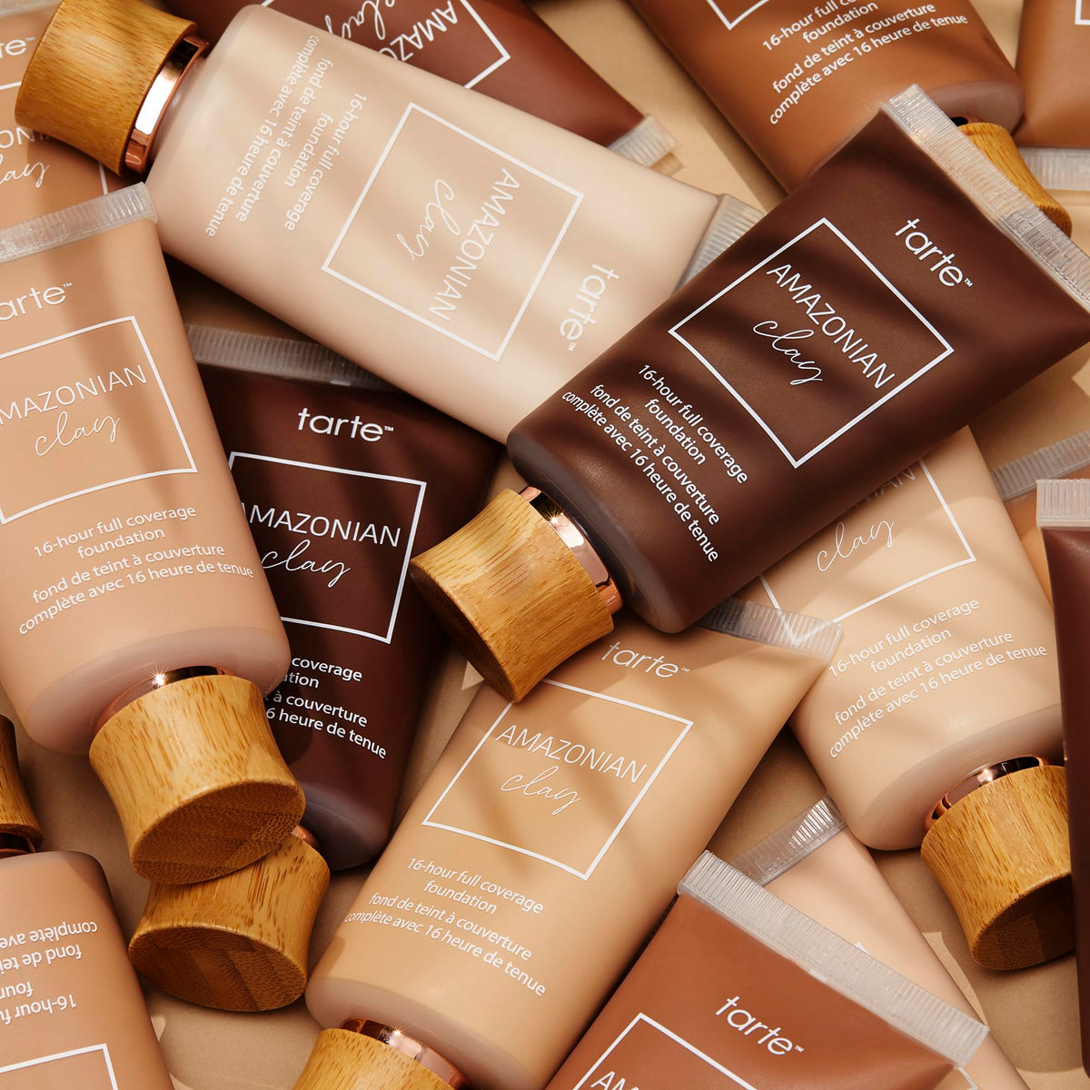 tarte Amazonian clay 16-hour Full Size coverage foundation – Matte Finish Foundation, Vitamin E for Hydration & Smooth Looking Skin, Vegan & Cruelty-Free, full size, light-medium beige