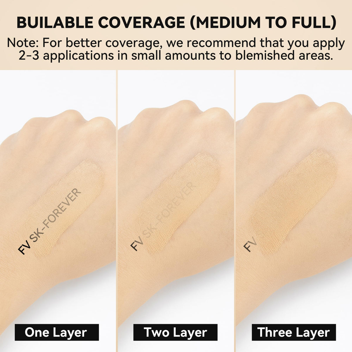 FV Matte Waterproof Foundation-Longwear Transfer-Proof, with Medium to Full Coverage, Oil-control & Lightweight, Liquid Foundation Makeup for Normal/Oily Skin, 30g, Natural Beige