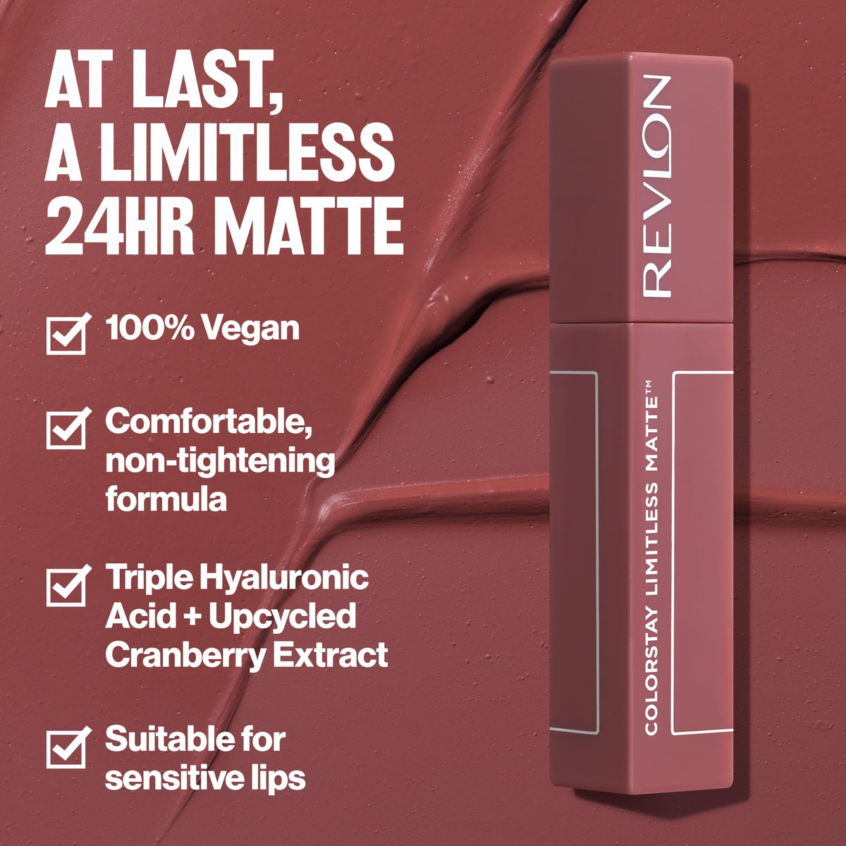Revlon ColorStay Limitless Matte Lipstick, 006 Manifest, 0.17 fl oz