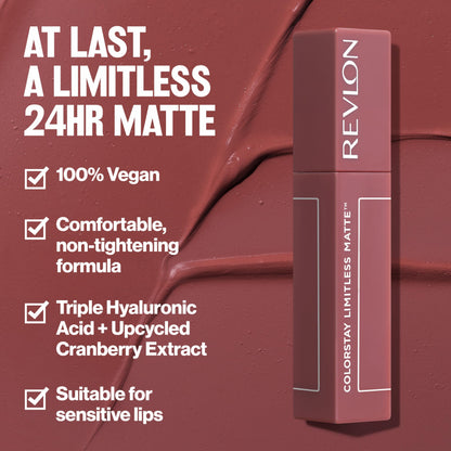 Revlon ColorStay Limitless Matte Lipstick, 006 Manifest, 0.17 fl oz