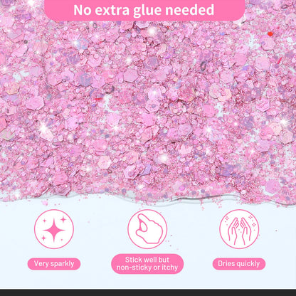 Body Glitter, Face Glitter, Hair Glitter, 12 Colors