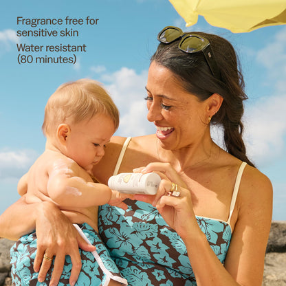 Sun Bum Baby Bum Mineral SPF 50 Roll-On Sunscreen - Vegan and Hawaii 104 Act Compliant (Without Octinoxate & Oxybenzone) - Broad Spectrum Moisturizing UVA/UVB - Travel Size - 3 oz