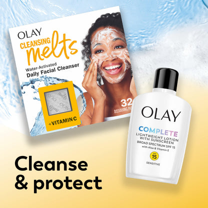 Olay Complete Lotion Moisturizer with SPF 15 Sensitive, 6.0 oz each, 2-pack