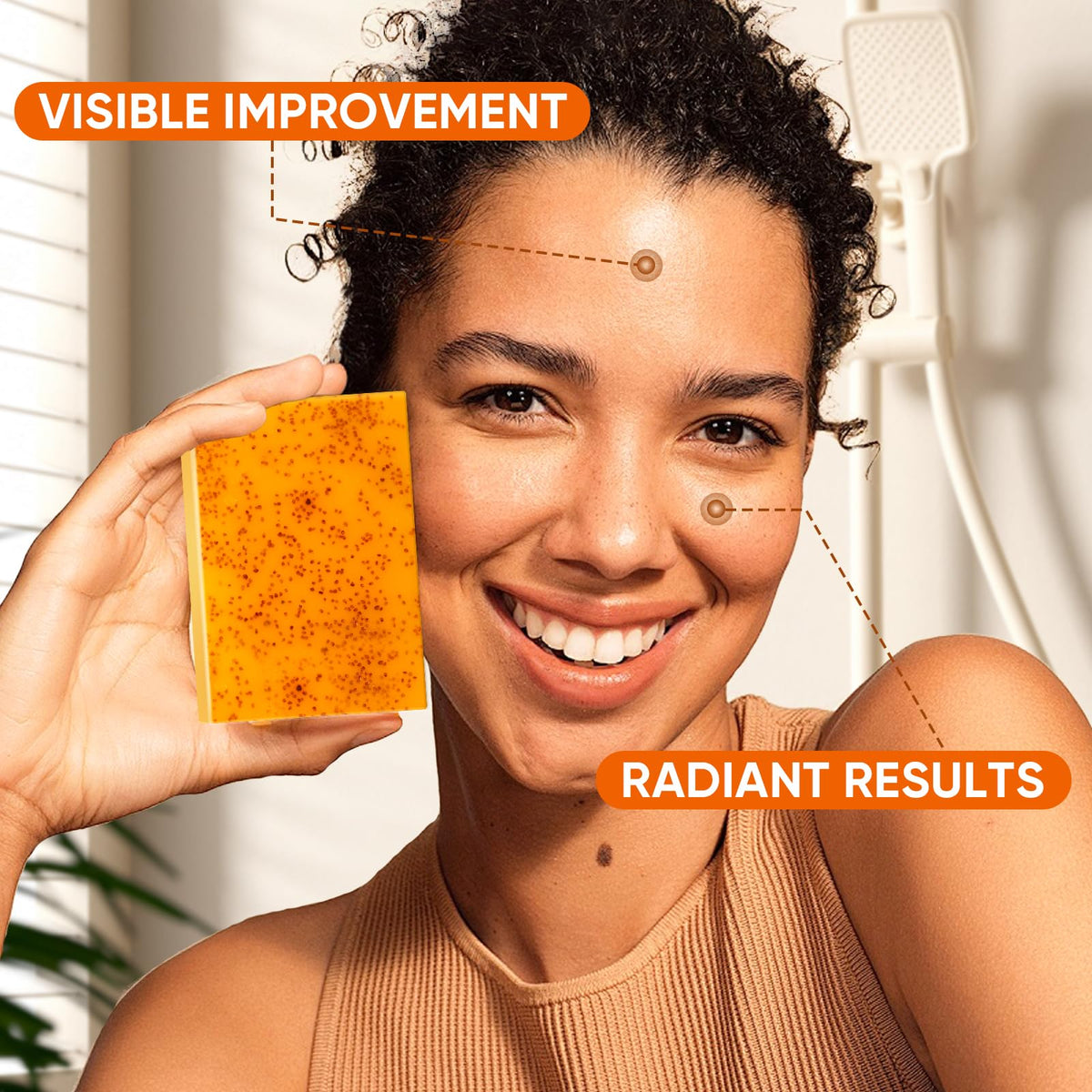OAKDOLCHE 3Pcs 60g Turmeric Kojic Acid Soap Bars for Face, Body & Underarms