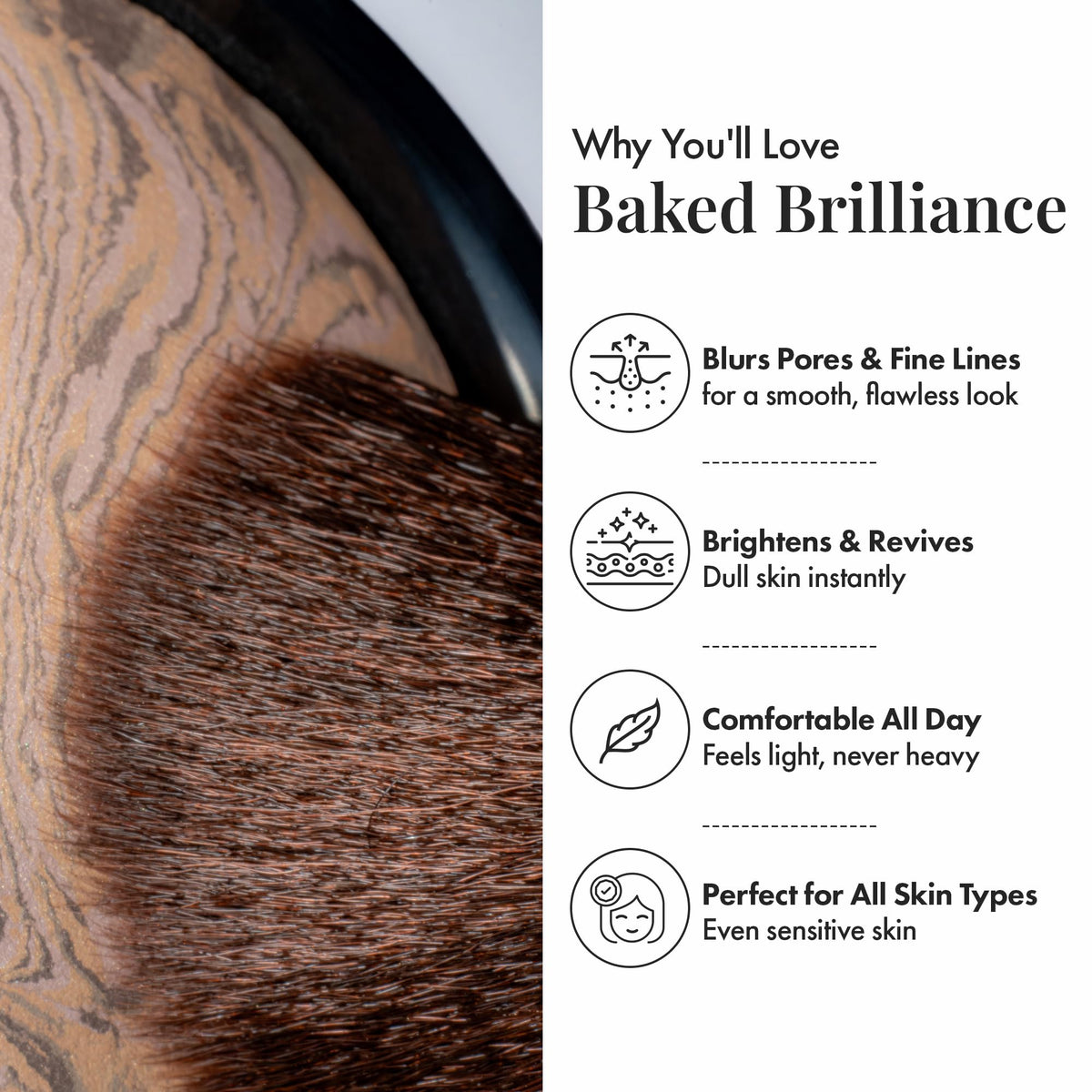 Jerome Alexander Baked Brilliance Powder Foundation - Light
