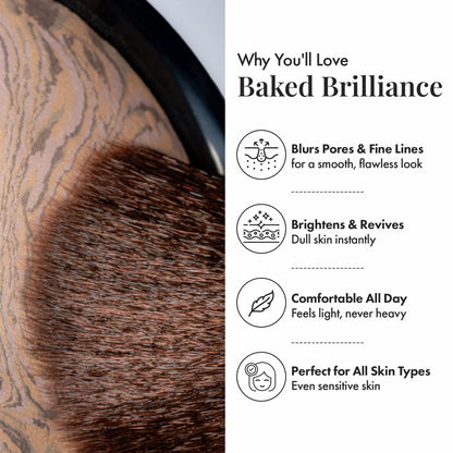 Jerome Alexander Baked Brilliance Powder Foundation - Light