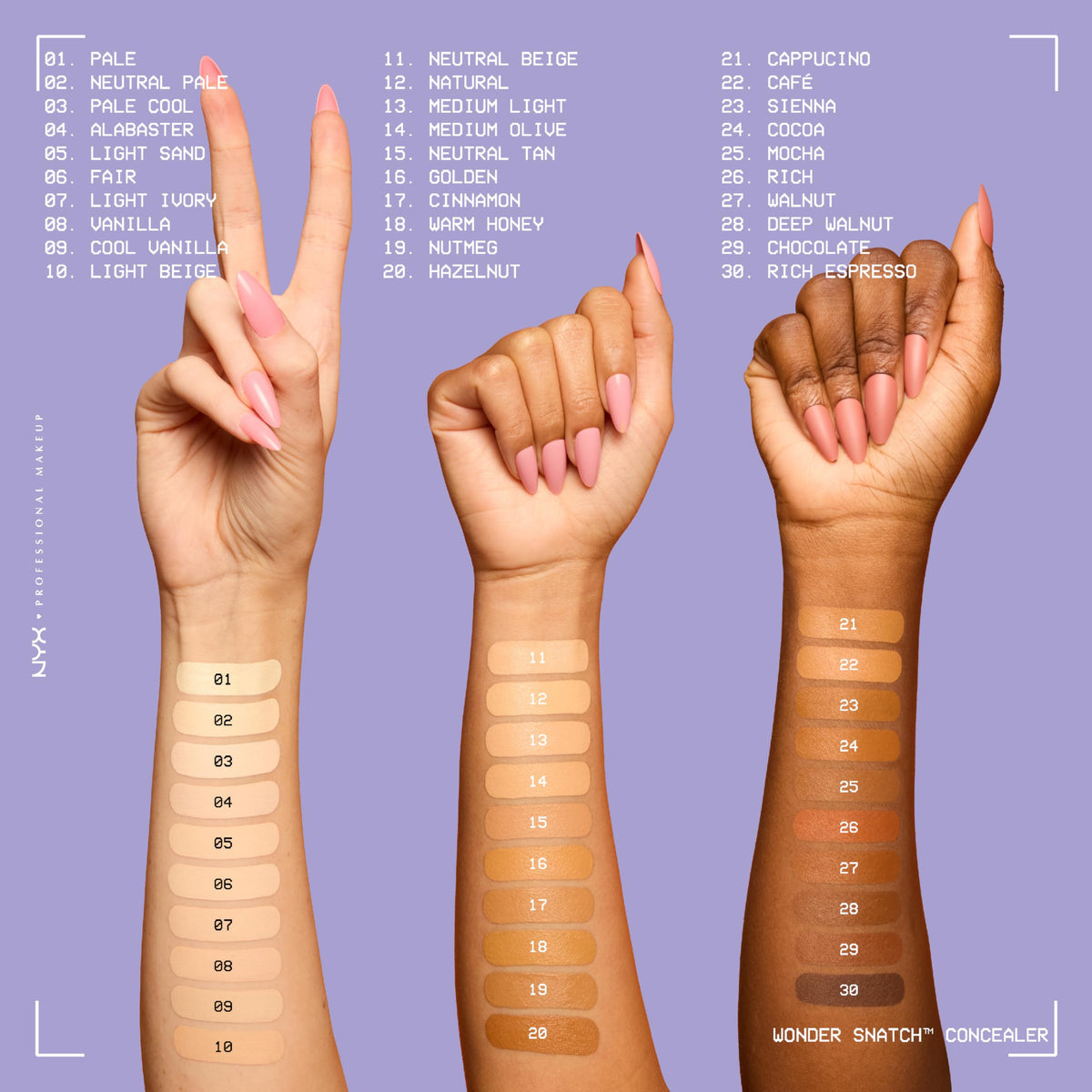 NYX PROFESSIONAL MAKEUP Wonder Snatch Concealer, Brightening, Lifting & Snatching Full Coverage Makeup Concealer with 24HR Wear, Vegan & Cruelty Free - Light Beige
