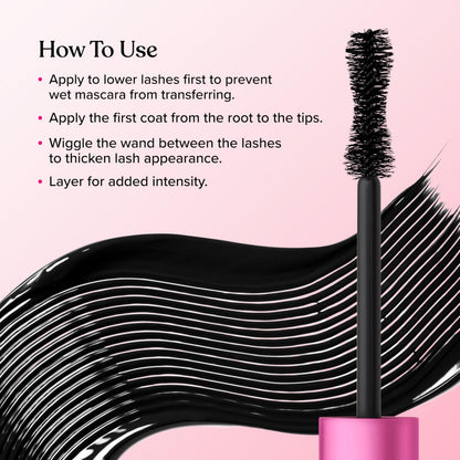 Too Faced Naturally Better Than Sex Mascara|Volumizing and Lengthening Mascara with Bamboo Fibers + Goji Berry,Nourishing for Sensitive Eyes, Vegan,Cruelty-Free Eye Makeup,Black,Travel Size,0.16 Fl Oz