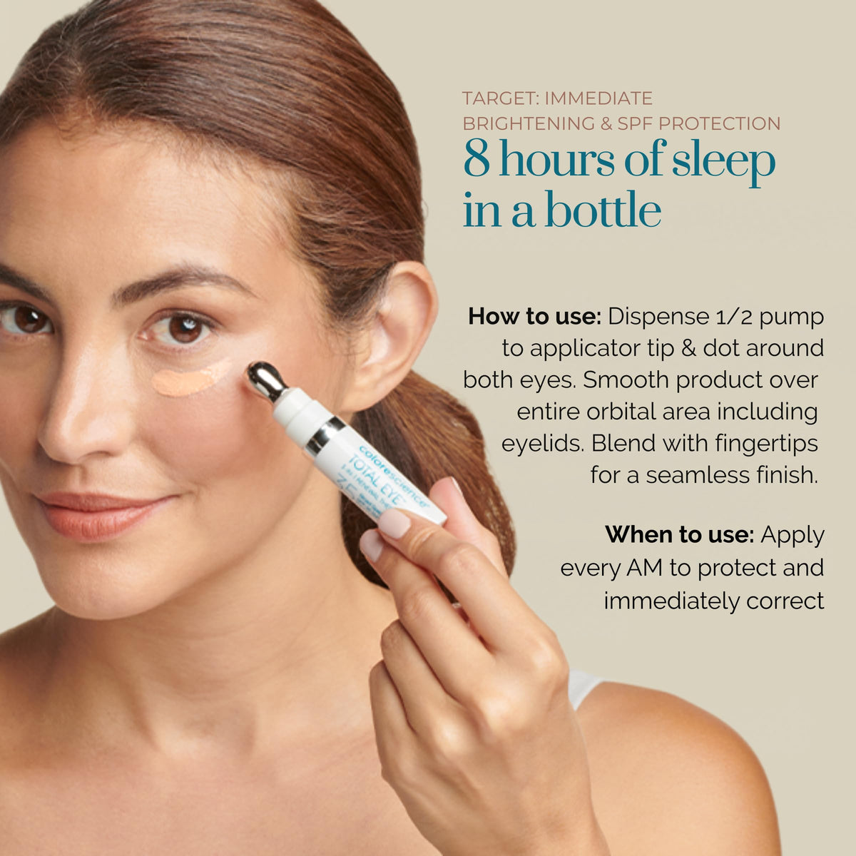 Colorescience, Total Eye 3-in-1 Renewal Therapy, SPF 35, Medium
