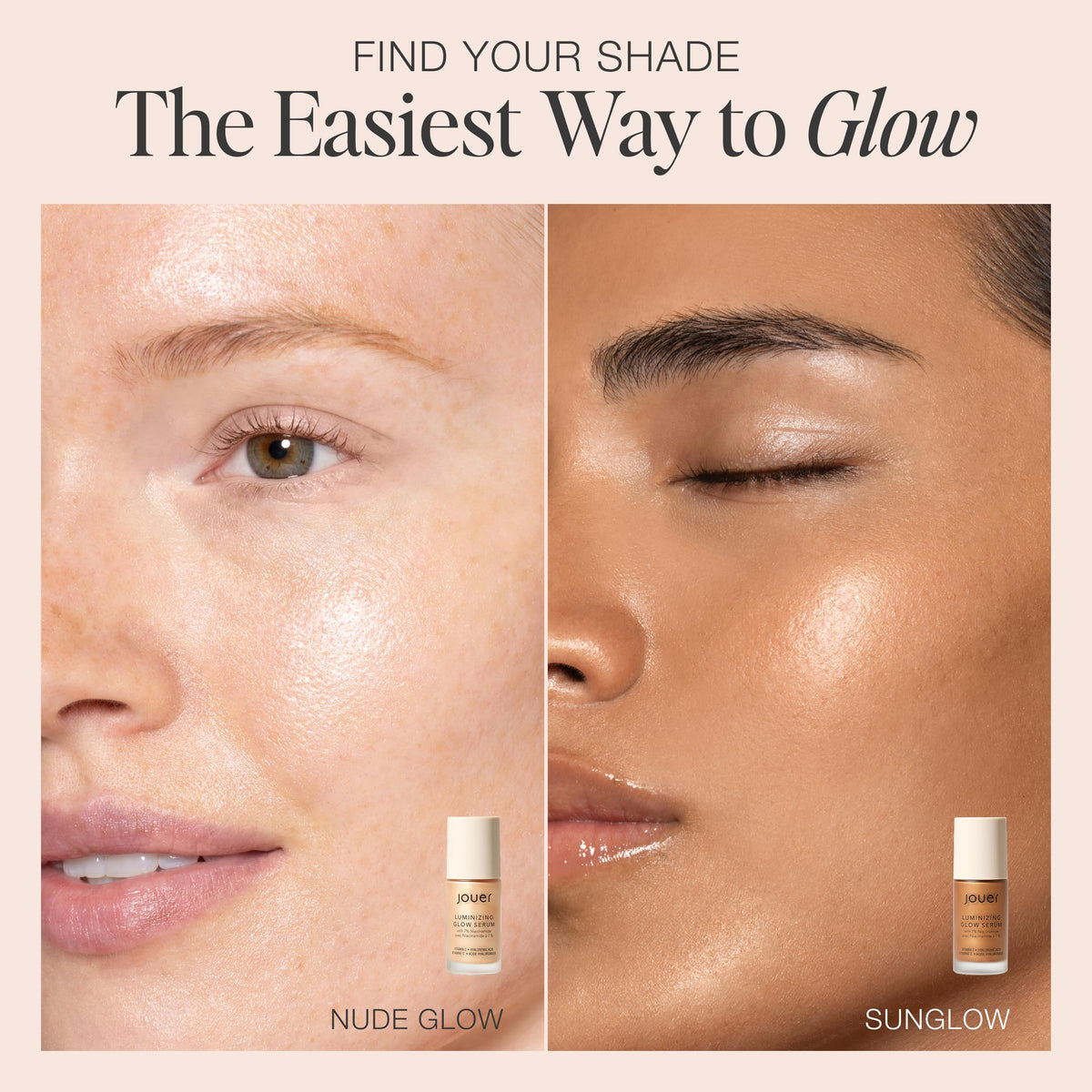 Jouer Luminizing Glow Drops Serum with 7% Niacinamide | Mix 2–3 Drops With Moisturizer or Foundation For A Summer Glow, Use With or Without Makeup, 1 fl oz