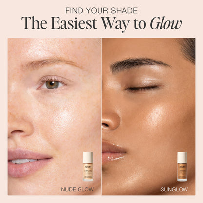 Jouer Luminizing Glow Drops Serum with 7% Niacinamide | Mix 2–3 Drops With Moisturizer or Foundation For A Summer Glow, Use With or Without Makeup, 1 fl oz