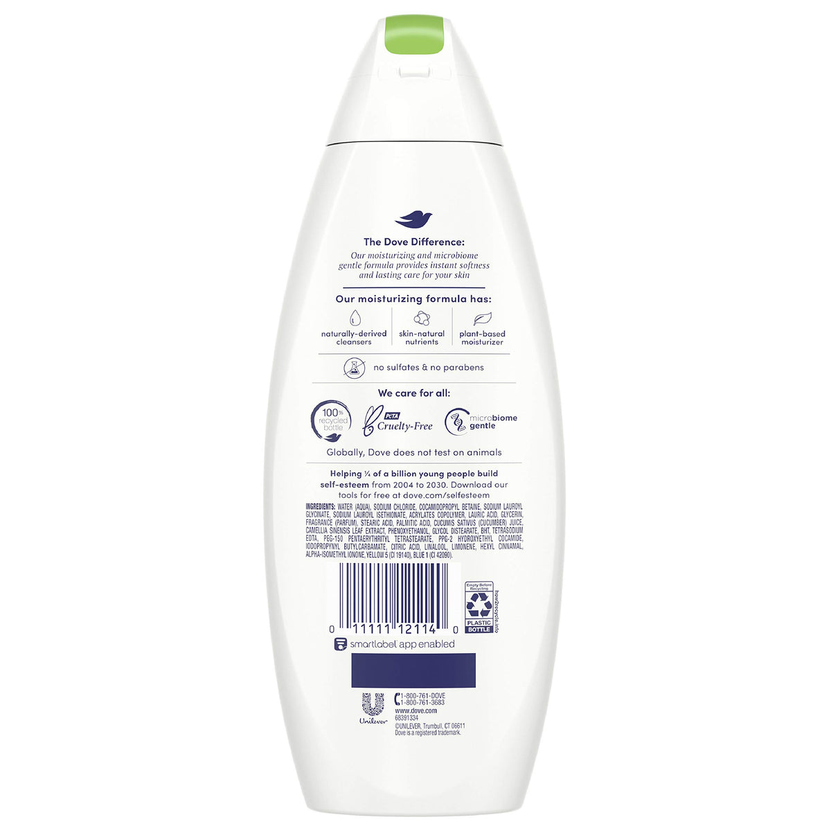 Dove go fresh Refreshing Body Wash Revitalizes and Refreshes Skin Cucumber and Green Tea Effectively Washes Away Bacteria While Nourishing Your Skin 11 oz