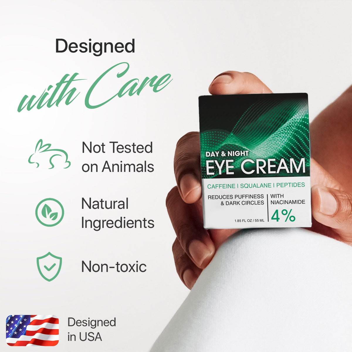 Under Eye Cream - Retinol, Caffeine & Niacinamide Care for Dark Circles